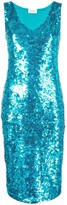 Thumbnail for your product : P.A.R.O.S.H. Sleeveless Sequinned Midi Dress