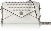 Thumbnail for your product : Rebecca Minkoff Studded textured-leather wallet