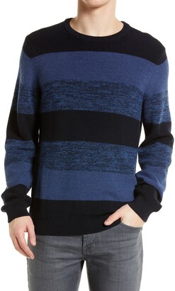 Brax Rick Feel Good Sportive Stripe Wool Blend Crewneck Sweater - ShopStyle