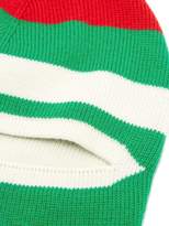 Thumbnail for your product : Gucci Striped Wool Balaclava - Womens - Green