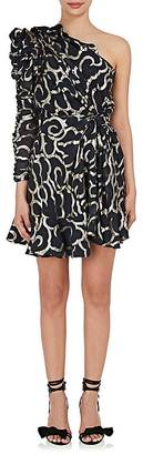 Isabel Marant Women's Clary Chiffon One-Shoulder Dress