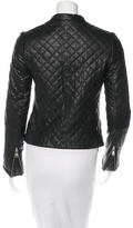 Thumbnail for your product : Maje Quilted Leather Jacket