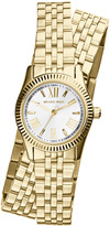 Thumbnail for your product : Michael Kors MICHAEL Petite Golden Stainless Steel Double-Wrap Lexington Three-Hand Watch