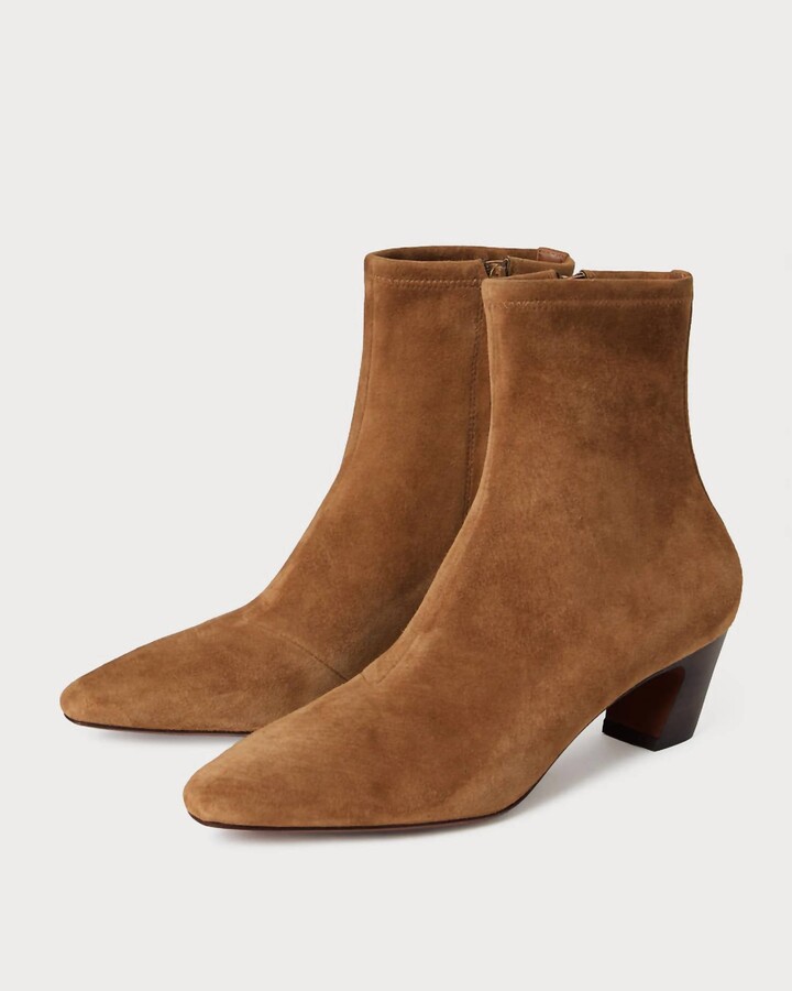 Loeffler Randall Women's Doria Suede Ankle Boot In Cacao