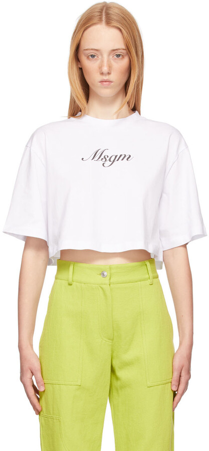 MSGM Women's Crop Tops | Shop the world's largest collection of 