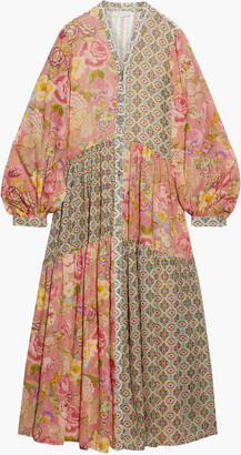 Anjuna Luella Patchwork Printed Cotton-voile Maxi Dress