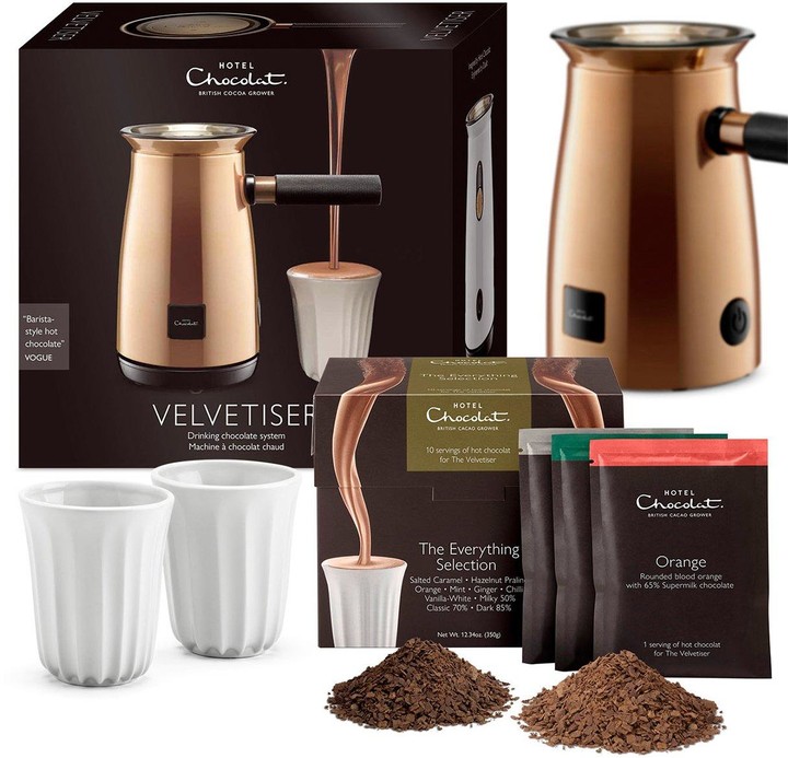 Hotel Chocolat Velvetiser Copper with 10 Hot Chocolates ShopStyle Food & Beverage
