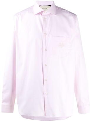 gucci pink shirt mens