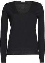 Vionnet Lace-Paneled Fleece Wool Silk And Cashmere-Blend Sweater