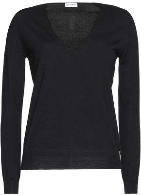 Vionnet Lace-Paneled Wool Silk And Cashmere-Blend Sweater
