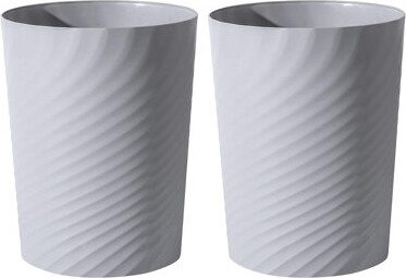 AKLOV Plastic Small Trash Can Wastebasket,2 Pack