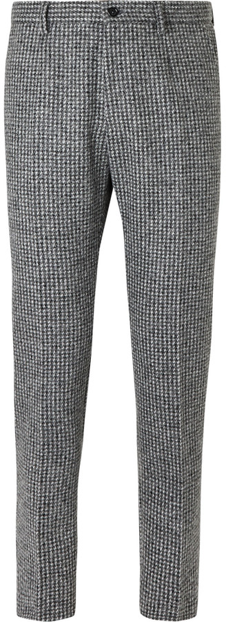 womens skinny tweed trousers