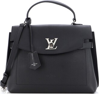 Louis Vuitton - Authenticated Lockme Handbag - Leather Beige Plain For Woman, Very Good condition