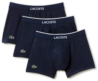 Lacoste Stretch Cotton Trunks - Pack of 3