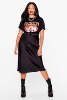 Thumbnail for your product : Nasty Gal Womens Plus Size Satin Midi Slip Skirt - Black - 18