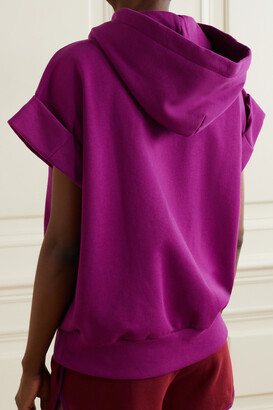 Paradis Perdus + Net Sustain Macha Recycled Cotton-blend Jersey Hoodie - Purple