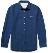 Thumbnail for your product : Officine Generale Slim-Fit Selvedge-Trimmed Cotton Oxford Shirt