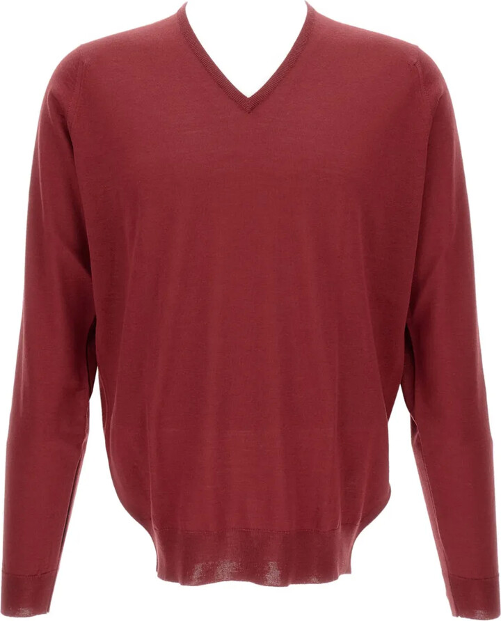 John Smedley V-neck long-sleeve sweater