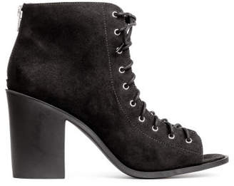 H&M Shoes with Open Lacing - Black