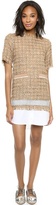 Thumbnail for your product : MSGM Tweed Overlay Dress
