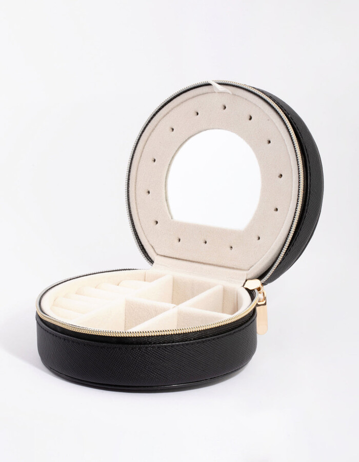 Lovisa Small Round Black Jewellery Box ShopStyle Jewelry