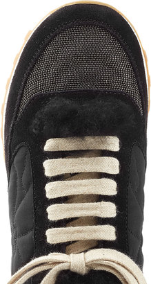 Brunello Cucinelli Sneakers with Suede and Fur