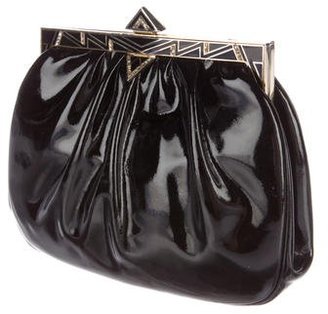 Judith Leiber Patent Leather Frame Clutch