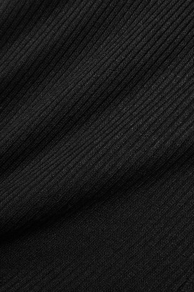 Rag & Bone Ribbed-knit Flared Pants - Black