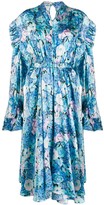 Thumbnail for your product : Balenciaga Floral Print Ruffle-Trimmed Dress