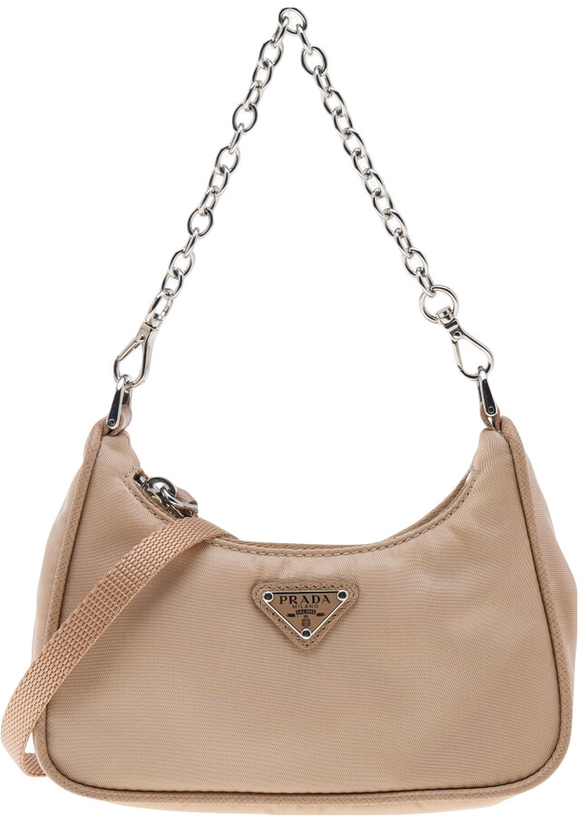 prada pochette beige