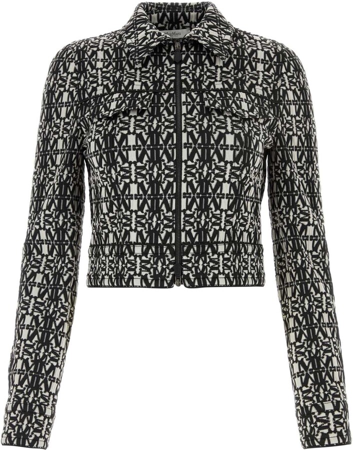 Max Mara Embroidered Jersey Tony Jacket