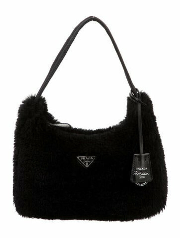 Prada Montone Re-Edition Mini Bag Black - ShopStyle