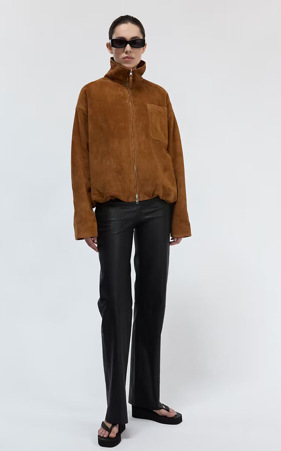 Utzon Neck Suede Jacket