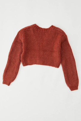 Urban Outfitters Lolli Cable Knit Cropped Cardigan