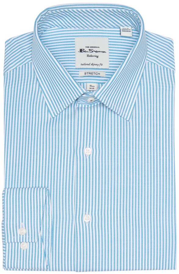 Casual Button-Down Shirts Shirts Ben Sherman Mens Longsleeve Dobby Gingham  Stripe sterlingretirement.com