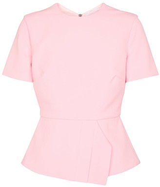 pale pink peplum top