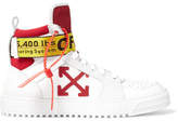 Thumbnail for your product : Off-White Off White Industrial Full-Grain Leather, Suede and Ripstop High-Top Sneakers - Men - White