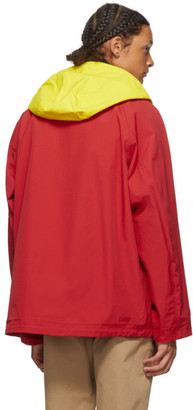 J.W.Anderson Red Color Hooded Jacket