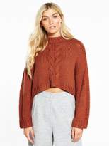 Thumbnail for your product : NATIVE YOUTH Premium Hand Knitted Crop W/ Cable