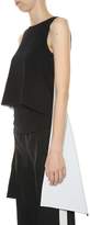Thumbnail for your product : Givenchy Sleeveless Two-tone Asymmetric Top