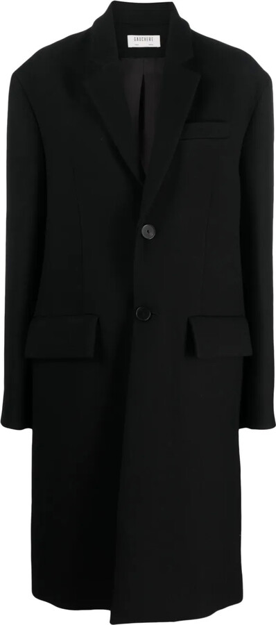GAUCHERE Single-Breasted Wool-Silk Blend Coat