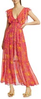 Thumbnail for your product : HEMANT AND NANDITA Coastal Long Printed Maxi Dress