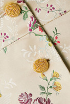 Thumbnail for your product : Brock Collection Cotton And Silk-blend Floral Brocade Jacket - Light green