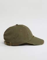Thumbnail for your product : Reclaimed Vintage Inspired Distressed Baseball Cap Khaki
