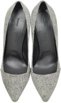 Thumbnail for your product : Proenza Schouler Dragonfly Black and White Print Suede Pump