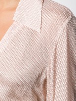 Thumbnail for your product : Fendi V-neck textured shirt