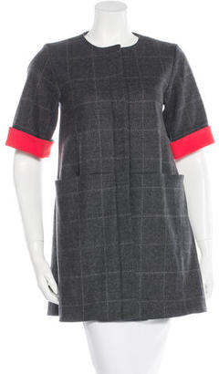 Lisa Perry Wool Checkered Coat