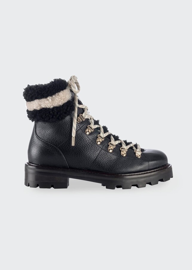 sherpa lined combat boots