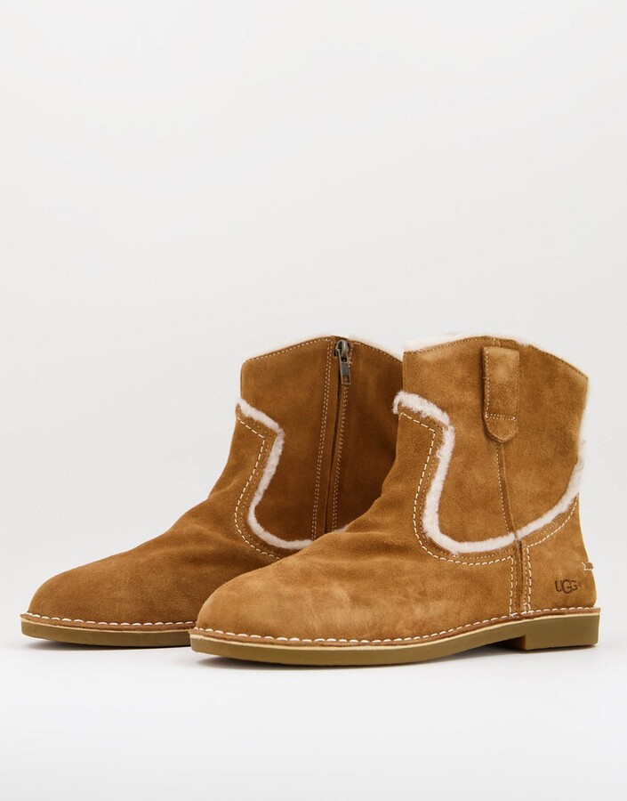 ugg catica western suede booties