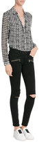Thumbnail for your product : Paige Distressed Skinny Jeans with Zippers
